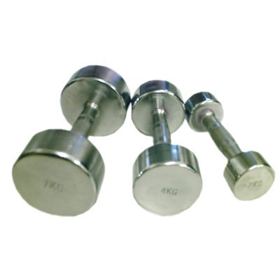 -blank-brand- Chrome Dumbells 1kg Pair (Chrome Dumbells 1Kg)