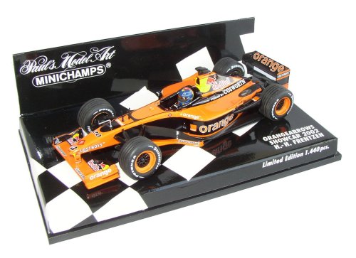 1-43 Scale 1:43 Minichamps Arrows Orange Showcar 2002 - Ltd. Ed. 1-440 pcs - Heinz Harald Frentzen