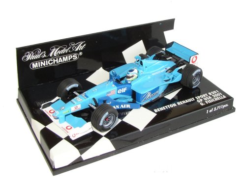 1-43 Scale 1:43 Minichamps Benetton Renault B201 USA GP 2001 - Ltd Ed 2-711 pcs - G.Fisichella