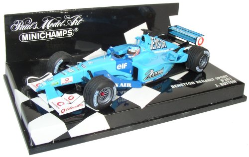 1:43 Minichamps Benetton Renault Sport 2001 B201 Jenson Button