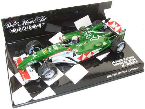 1-43 Scale 1:43 Minichamps Jaguar Racing 2004 Showcar - M. Webber Limited Edition