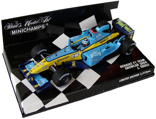 1-43 Scale 1:43 Minichamps Renault F1 Team 2004 Showcar - J. Trulli Limited Edition