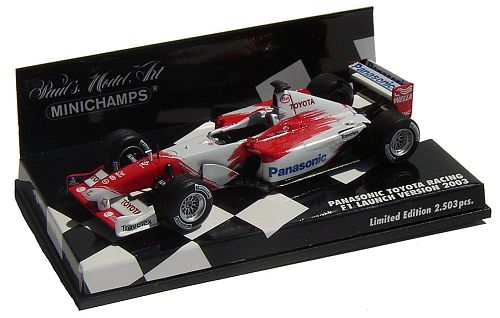 1:43 Minichamps Toyota Panasonic Presentation Car 2003 - No Driver Version