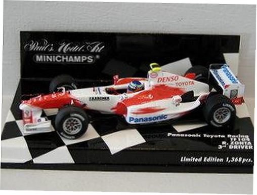 1-43 Scale 1:43 Minichamps Toyota TF104 Chinese Grand Prix 2004 - R. Zonta