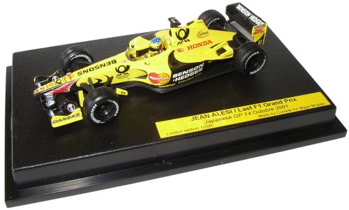 1-43 Scale 1:43 Scale Jordan Honda EJ11 Japanese GP 2001 - Last GP - Jean Alesi