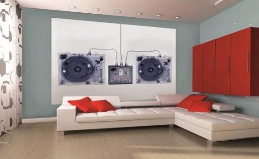 1 Wall 1Wall X-Ray DJ Decks Wallpaper Photo Wall Mural (1.58m x 2.32m)