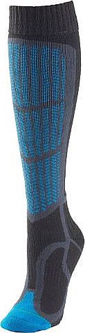 1000 Mile Mens Ski and Snow Sport Padded Sock - Blue, Large (9-11.5)