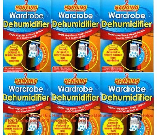 6 x Wardrobe Dehumidifier