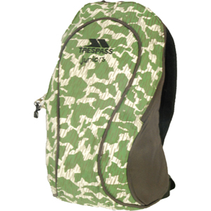 1558 Boys Trespass Plod Rucksack. Green Camo