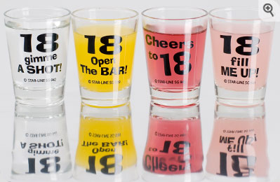 Birthday Shot Glasses