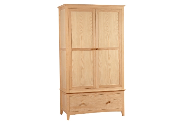 2 Door 1 Drawer Wardrobe WEND21 Wendover Gents Wardrobe