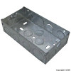 Gang 35mm Depth Galvanised Steel Socket Box