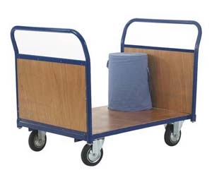 2 plywood end platform truck