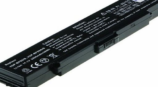 2-Power Compatible Sony Vaio VGN-AR Laptop Battery Pack - 11.1v/5200mAh (Replaces original part number VGP-BPS9)