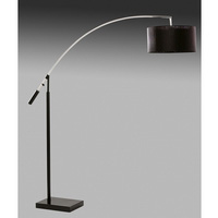 1CC - Chrome and Black Floor Lamp