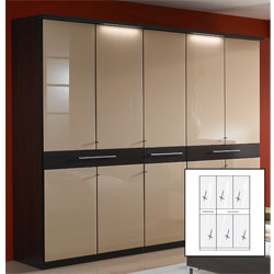 Wiemann - Dublin White  3 Door  2 Drawer Wardrobe