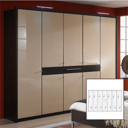 Wiemann - Dublin White  7 Door  1 Drawer Wardrobe