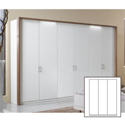 Wiemann - Lugano White  3 Door Wardrobe