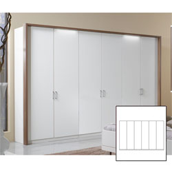 Wiemann - Lugano White  6 Door Wardrobe