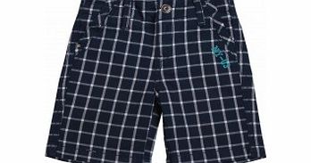 3 Pommes Toddler Boys Windowpane Check Shorts