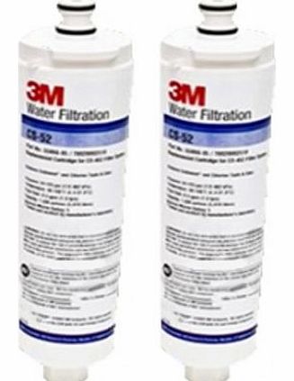 3M-CUNO 2 PACK x ORIGINAL CS-52/CS-452 BOSCH/NEFF/SIEMENS Internal fridge filter-MODEL NO.s 5586605-06