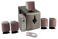 Multi format 5.1 speaker system