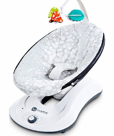 4 Moms RockaRoo Baby Swing Silver Plush