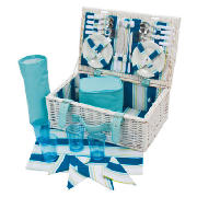 Person Picnic Basket, Coastal Stripe