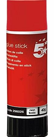 5 Star Glue Stick Solid Washable Non-toxic Large 40g