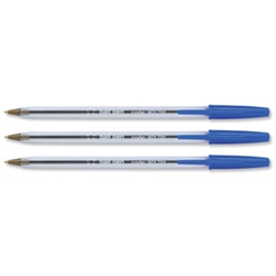 Office Clear Ball Pen Medium 1.0mm Tip