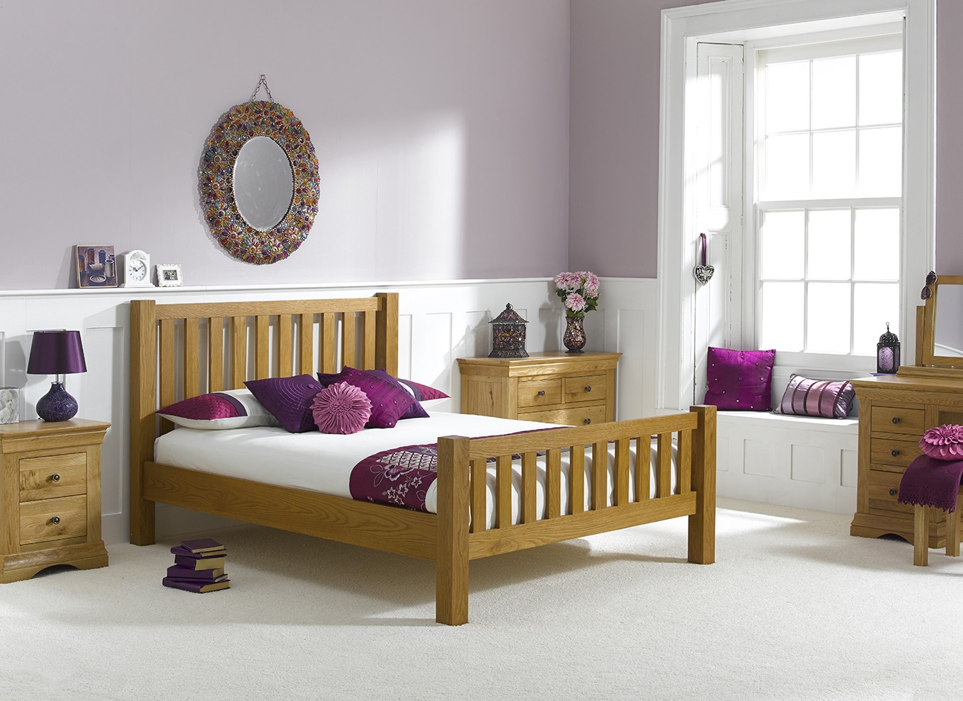 5`0 King Kingsbury Bedstead - Oak
