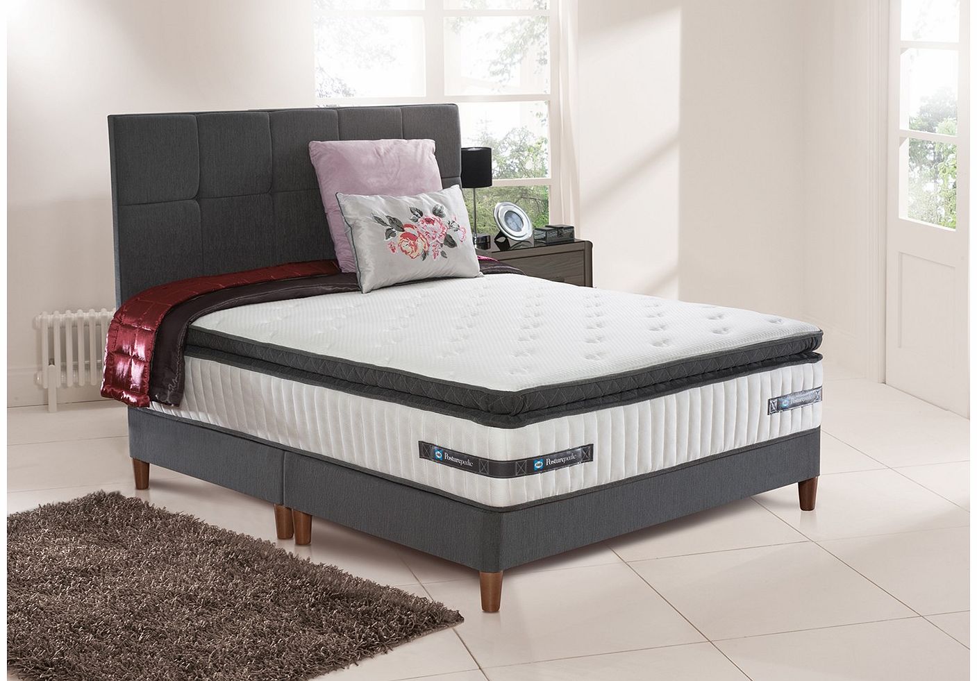 Sealy Sotheby Pocket Spring Divan Bed with Legs