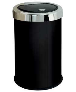 Litre Touch Top Kitchen Bin - Black