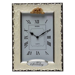 50th Golden Wedding Anniversary Quartz Clock