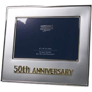 50th Wedding Anniversary Modern Photo Frame