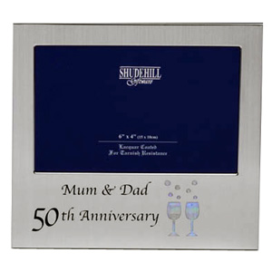 50th Wedding Anniversary Mum and Dad Photo Frame