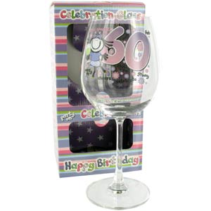 60th Birthday Wine Glass