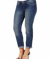 Josefina blue cotton blend jeans