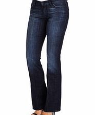 Mid Rise cotton blend bootcut jeans