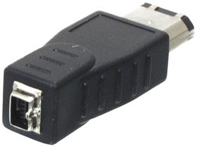 7dayshop.com Cables - FIRE WIRE ADAPTOR - 4 Pin Female - 6 Pin Male - Ref CMP-ADAP12