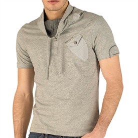 Mens Rossi T-Shirt Marl Grey