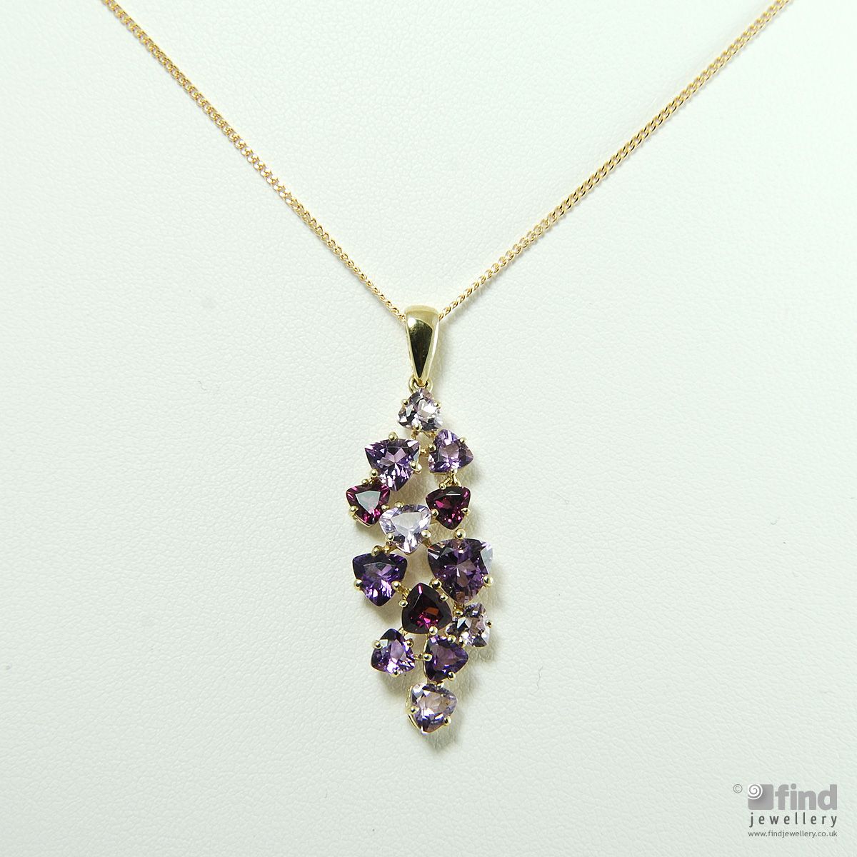 Amethyst and Brazilian Garnet Necklace