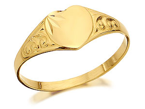 Childs Heart Signet Ring - 182591