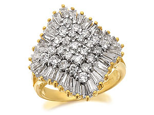 Cubic Zirconia Cluster Ring - 186547