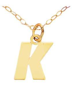 Initial Pendant - Letter K