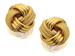 Large Knot Earrings 14mm - 070133