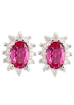 Ruby and Diamond Earrings