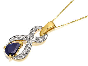 Sapphire And Diamond Figure Of Eight