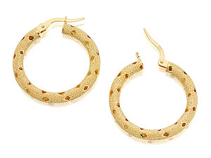 Sparkly Hoop Earrings 24mm - 072113