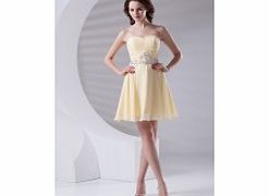 A-line Backless Sweetheart Pleat Beading Draped